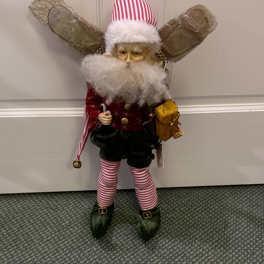 Mark Roberts Santa Elf with Red and Green Attire